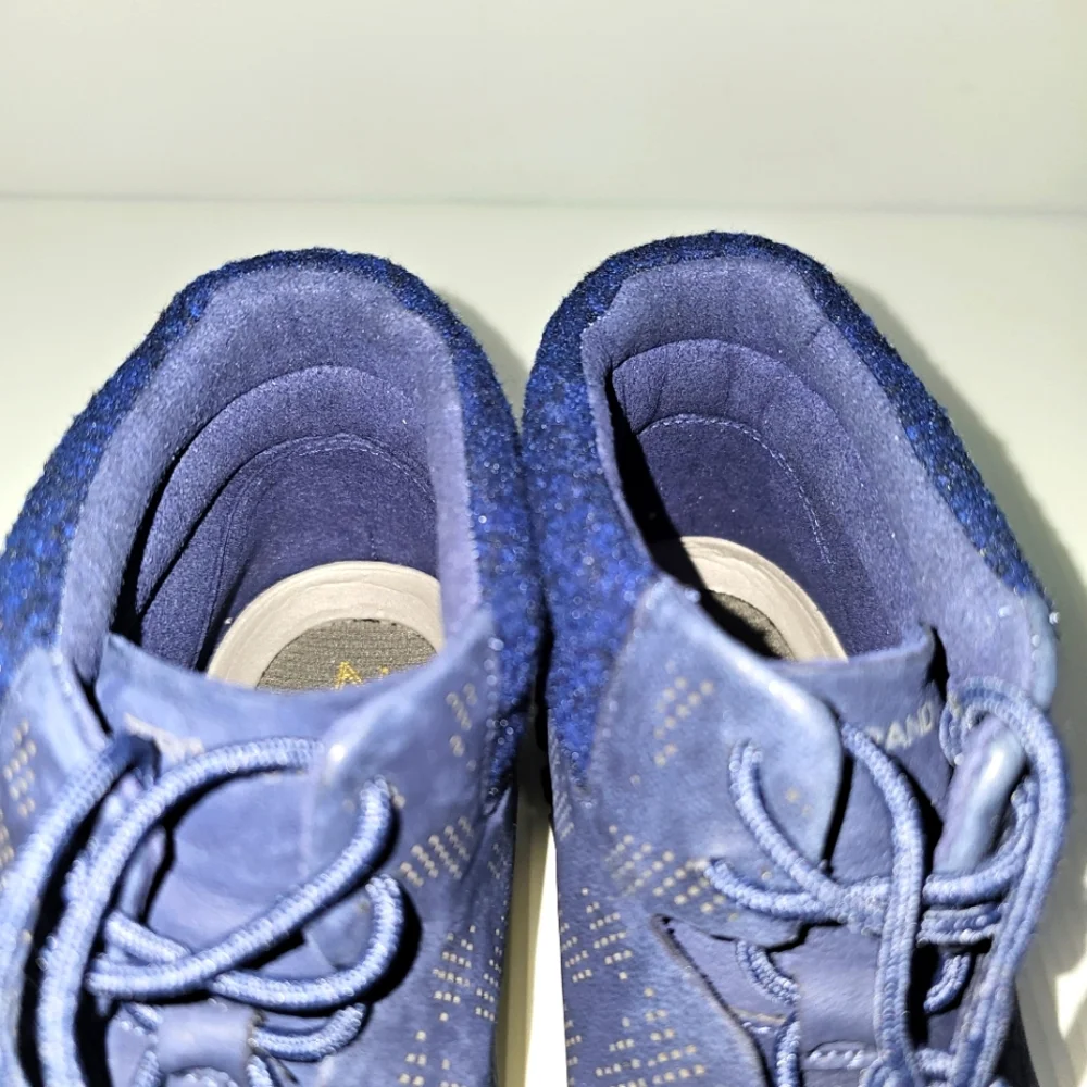 Cole Haan Zerogrand Ankle Boot Women 6 Blue Leather Perforated Lightweight Hiker